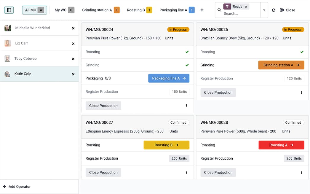 Odoo Manufacturing — управление производством и MRP