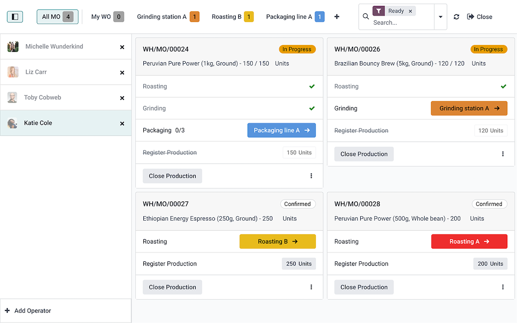 Odoo Manufacturing — управление производством и MRP